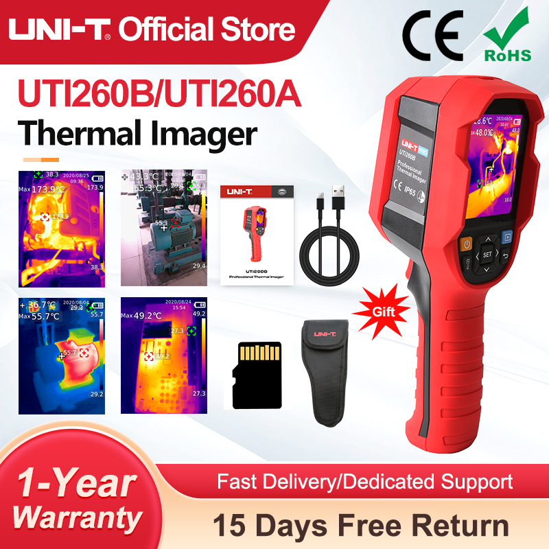 Handheld Thermal Camera 256X192 - UNI-T UTI260B UTI260A Thermal Imaging Camera