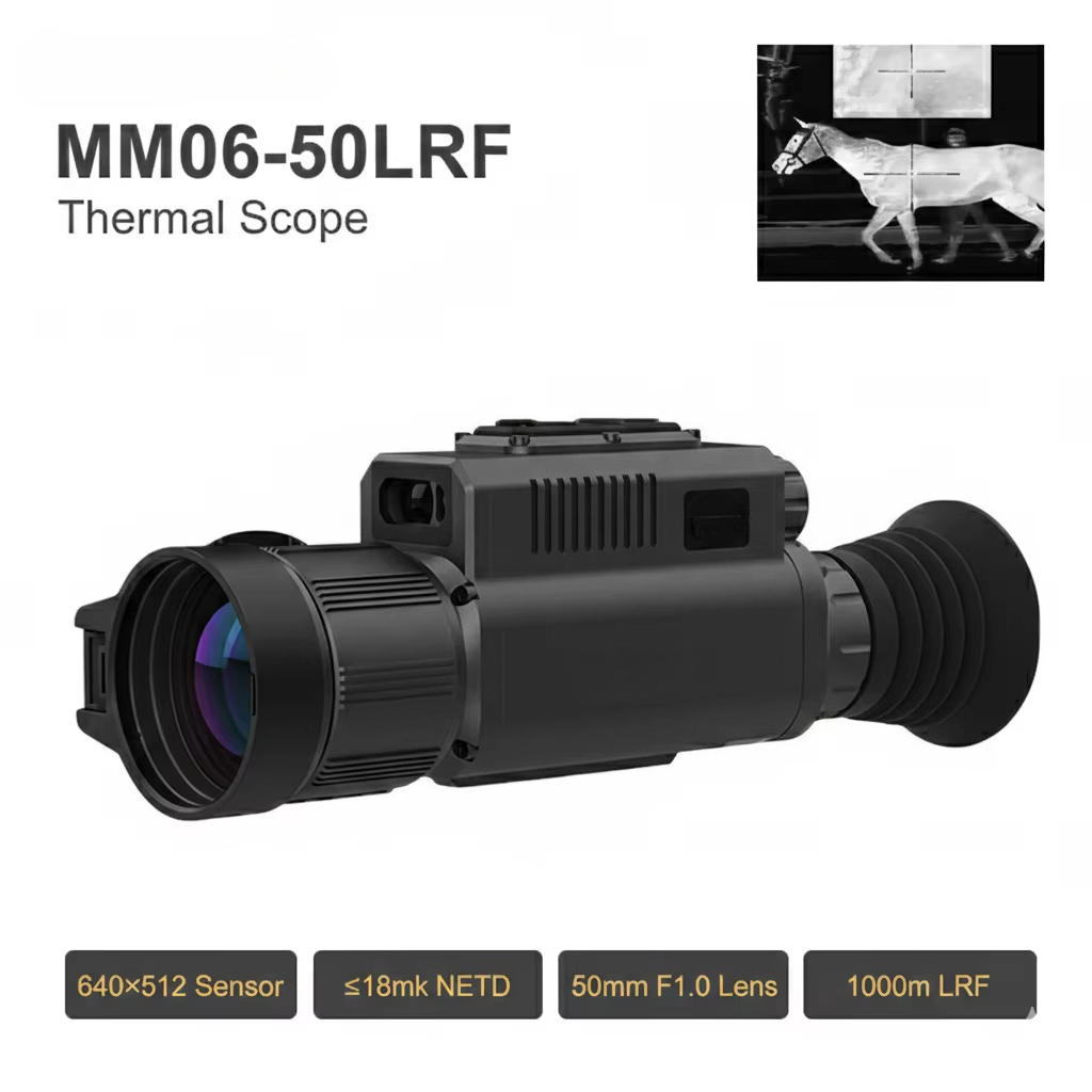 Thermal Monocular Laser Rangefinder - 640x512 Thermal Imaging Scope with Laser