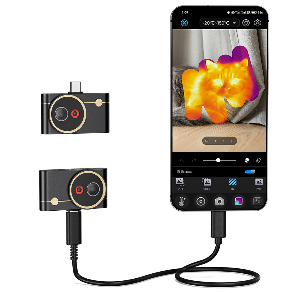 Handheld Thermal Camera 256X192 - AI Dual Lens P4 Thermal Camera