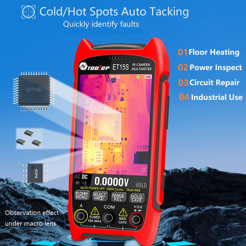 TOOLTOP ET15S 256x192 Industri - огляд і ціна Handheld Thermal Camera 256X192