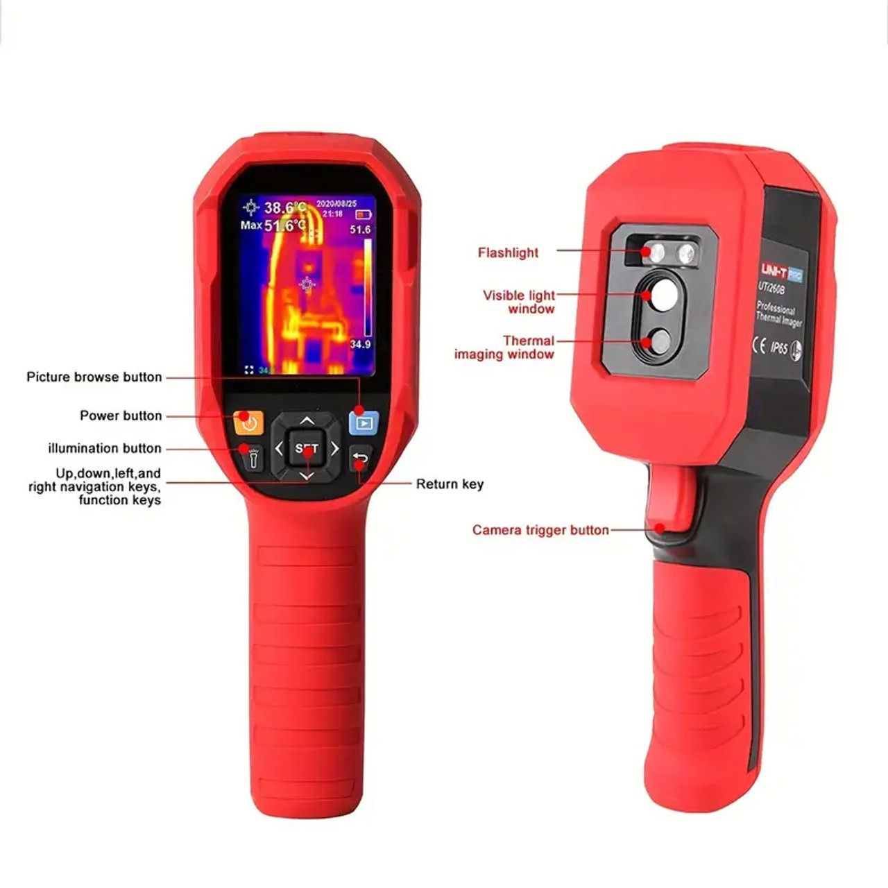 UNI-T UTi260B Thermal Camera 2 - огляд і ціна Handheld Thermal Camera 256X192