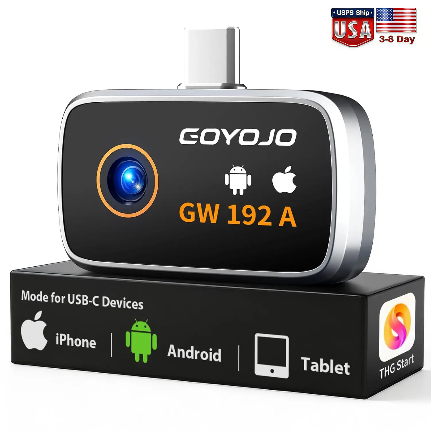 GW340 Thermal Camera for Andro - огляд і ціна Handheld Thermal Camera 256X192