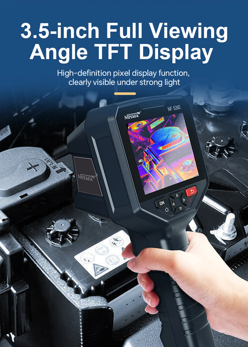 NOYAFA NF-526E Thermal Imager  - огляд і ціна Thermal Camera Pcb Repair 256X192