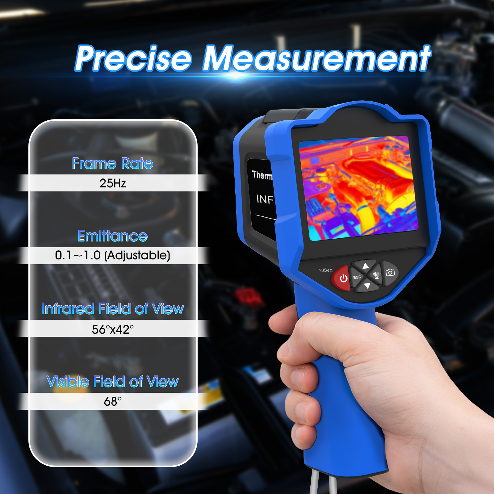 HoldPeak Thermal Camera, 256x1 - огляд і ціна Handheld Thermal Camera 256X192