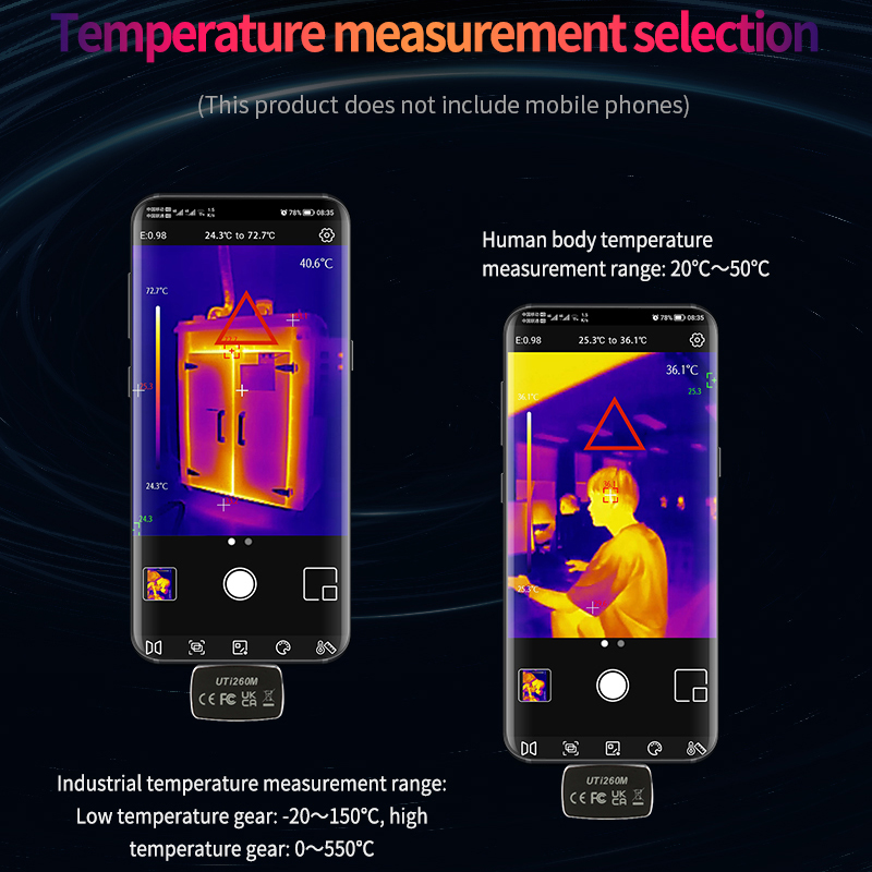 UNI-T Thermal Camera For Phone - огляд і ціна Thermal Camera Pcb Repair 256X192